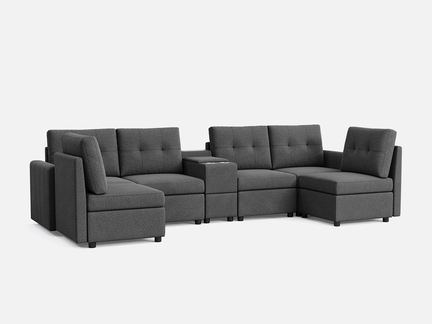 LINSY HOME RUBIK III 6 Seats with Console - US-LH-SPF-Sofa-S800-F-60101-0-00