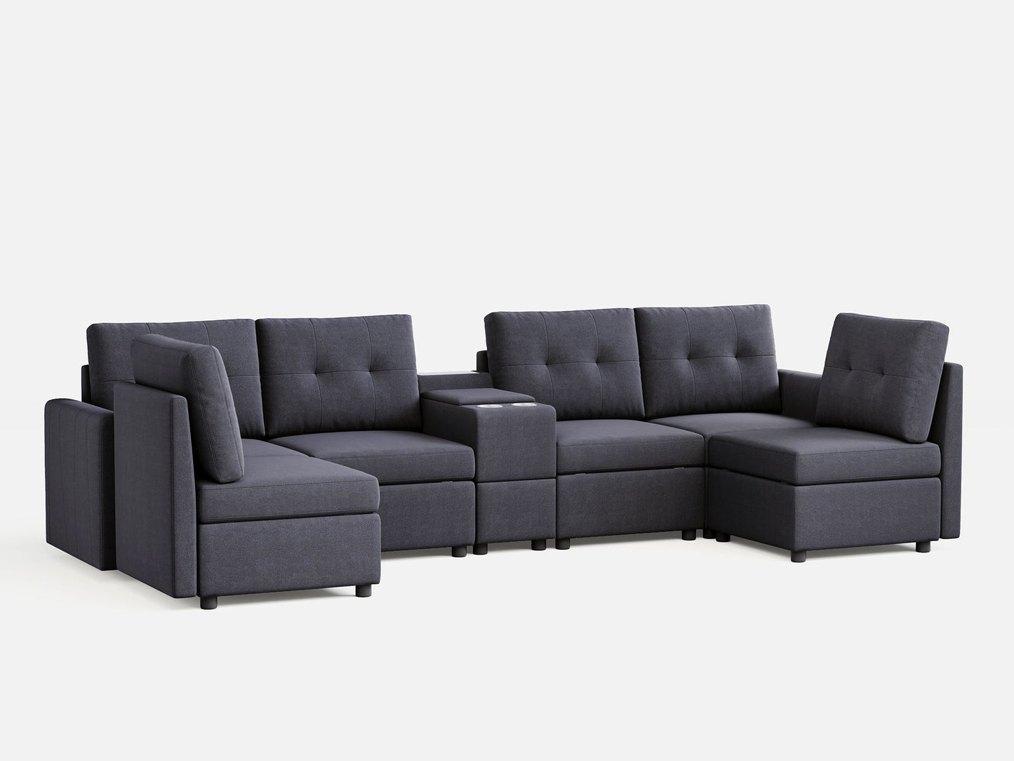 LINSY HOME RUBIK III 6 Seats with Console - US-LH-SPF-Sofa-S800-F-60101-0-00