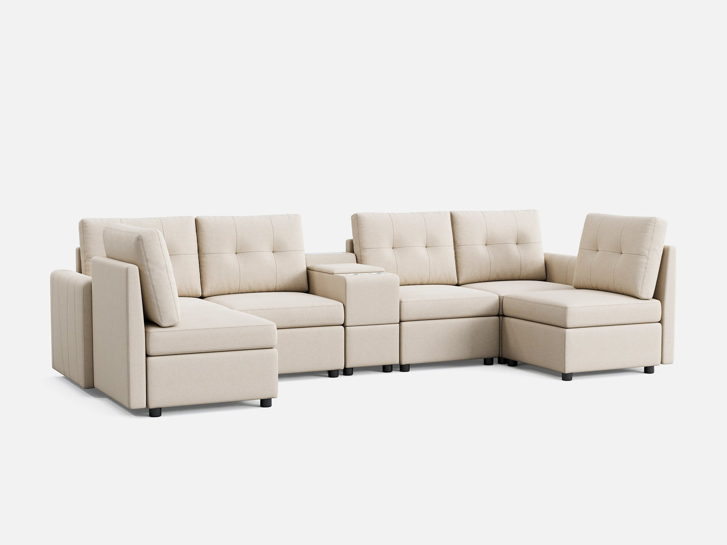 LINSY HOME RUBIK III 6 Seats with Console - US-LH-SPF-Sofa-S800-F-60101-0-00
