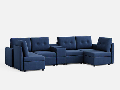 LINSY HOME RUBIK III 6 Seats with Console - US-LH-SPF-Sofa-S800-F-60101-0-00