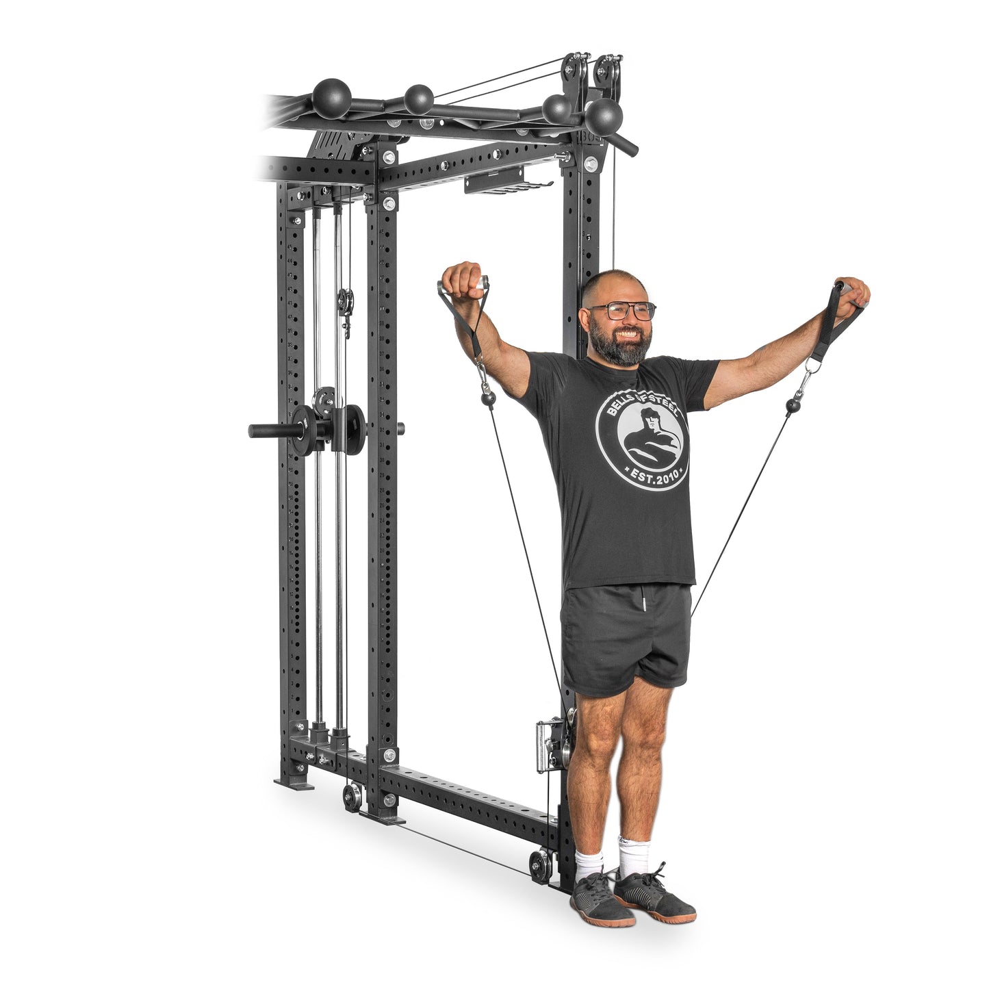 Bells Of Steel Kraken Rack Attachment for 6 Post Hydra Racks (Single Side) - 6P30-84H-PLAT-KRAKEN-HDR-SET