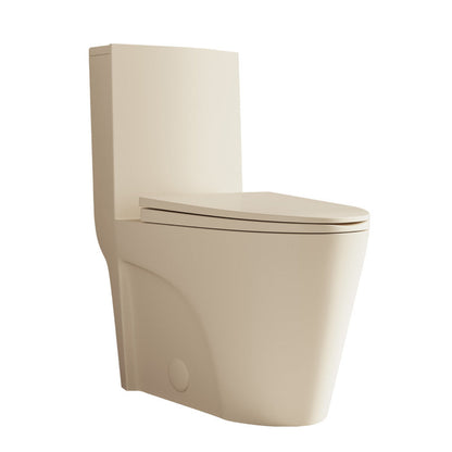 Swiss Madison St. Tropez One-Piece 12" Rough-in 1.1/1.6 GPF Dual Flush Elongated ADA Toilet in Matte Bisque - SM-1T0801BI