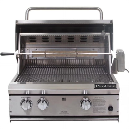 ProFire Professional Series 27-Inch Built-In Gas Grill With Rotisserie - PF27R-P