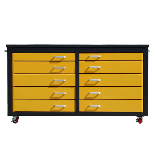 Chery Industrial [AS-IS] 6ft Storage Cabinet with Workbench (10 Drawers) - D_WW00019602