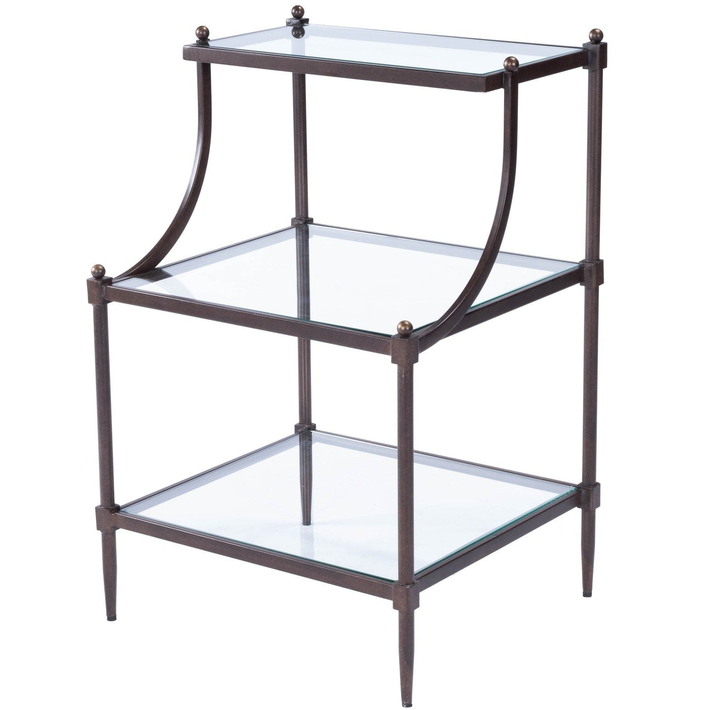 Butler Specialty Company Peninsula Metal & Glass Side Table, Bronze -  7015030