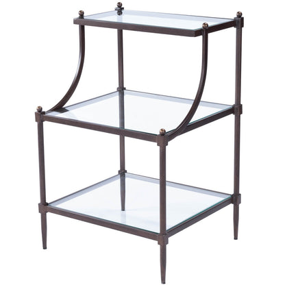 Butler Specialty Company Peninsula Metal & Glass Side Table, Bronze -  7015030