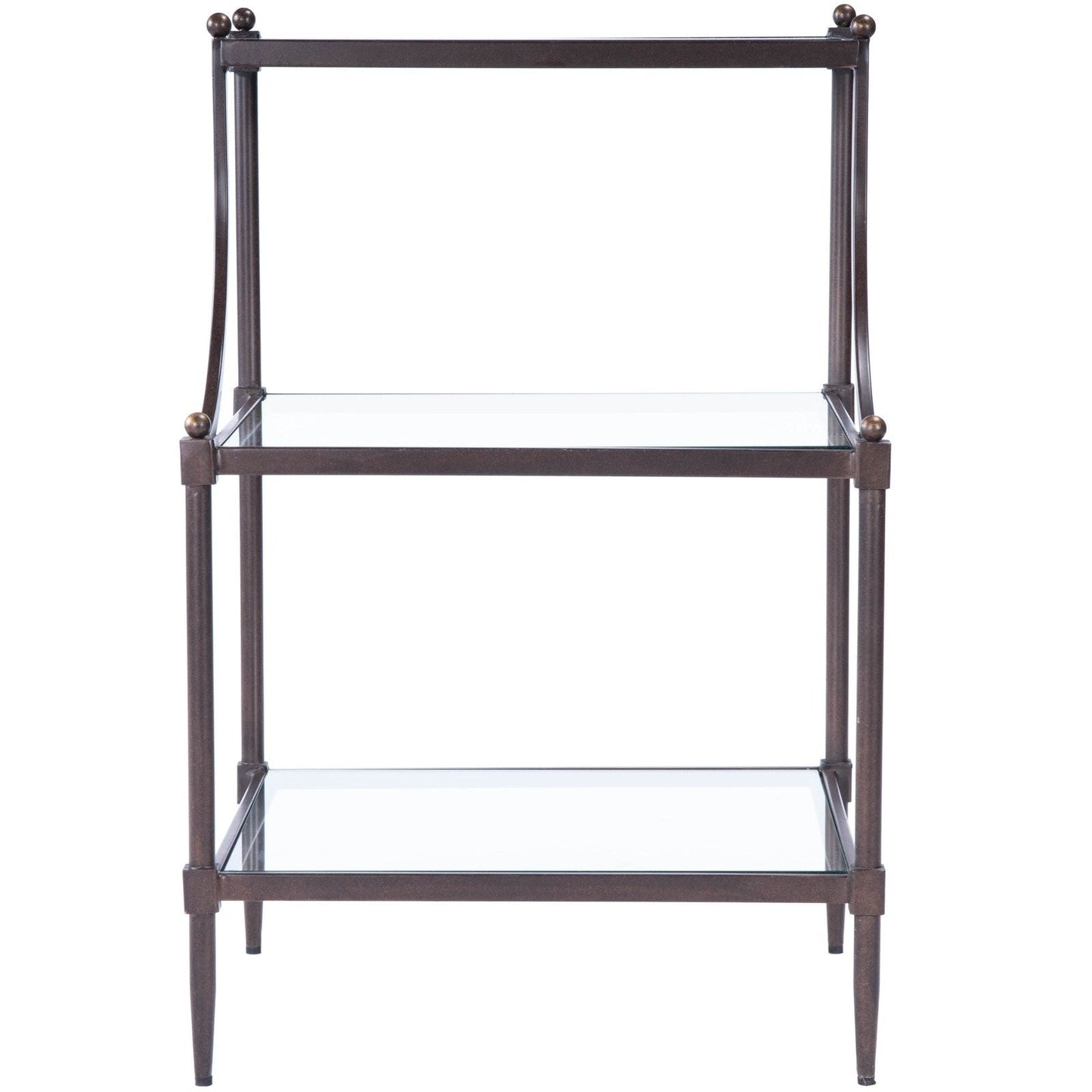 Butler Specialty Company Peninsula Metal & Glass Side Table, Bronze -  7015030