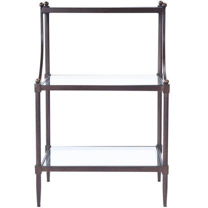 Butler Specialty Company Peninsula Metal & Glass Side Table, Bronze -  7015030