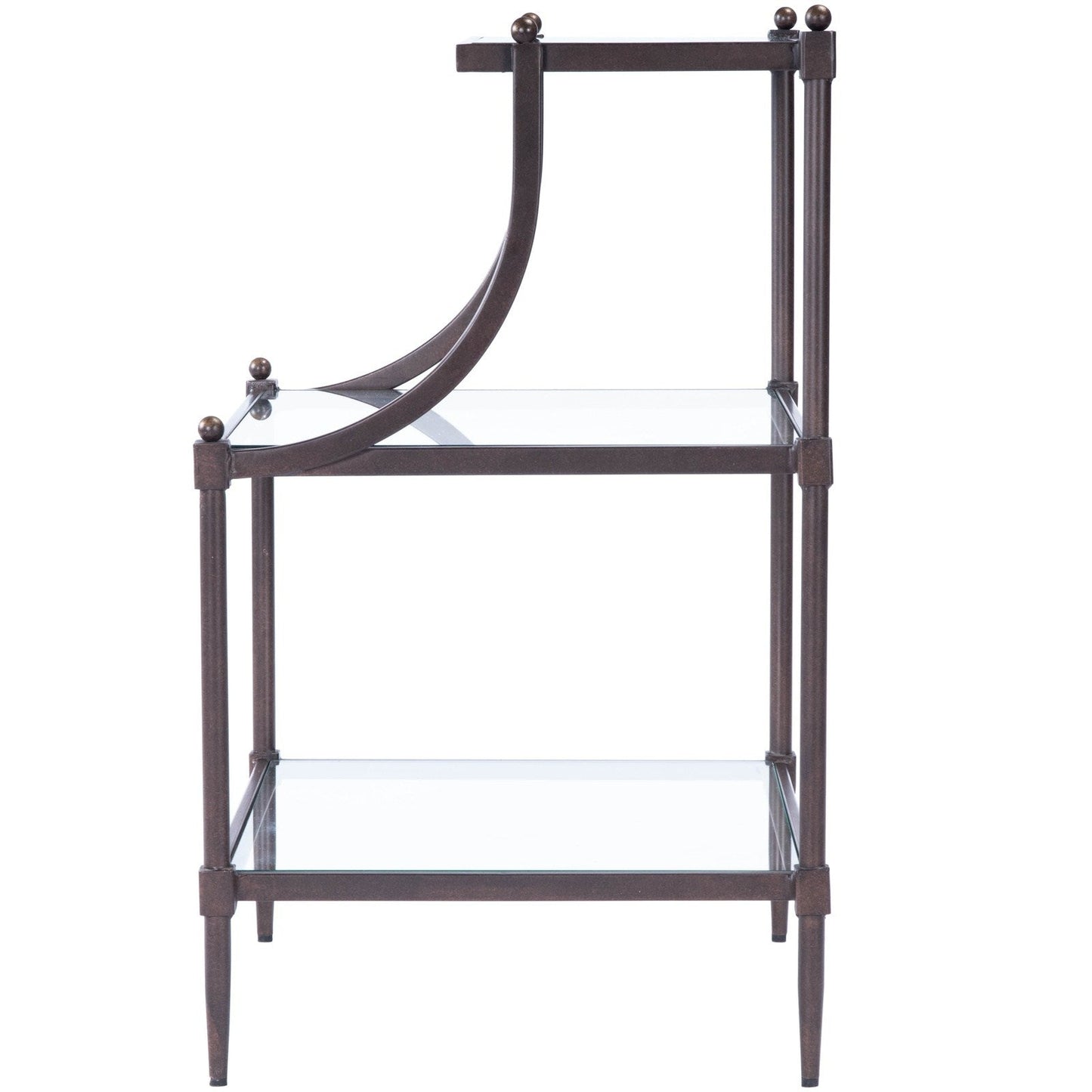 Butler Specialty Company Peninsula Metal & Glass Side Table, Bronze -  7015030