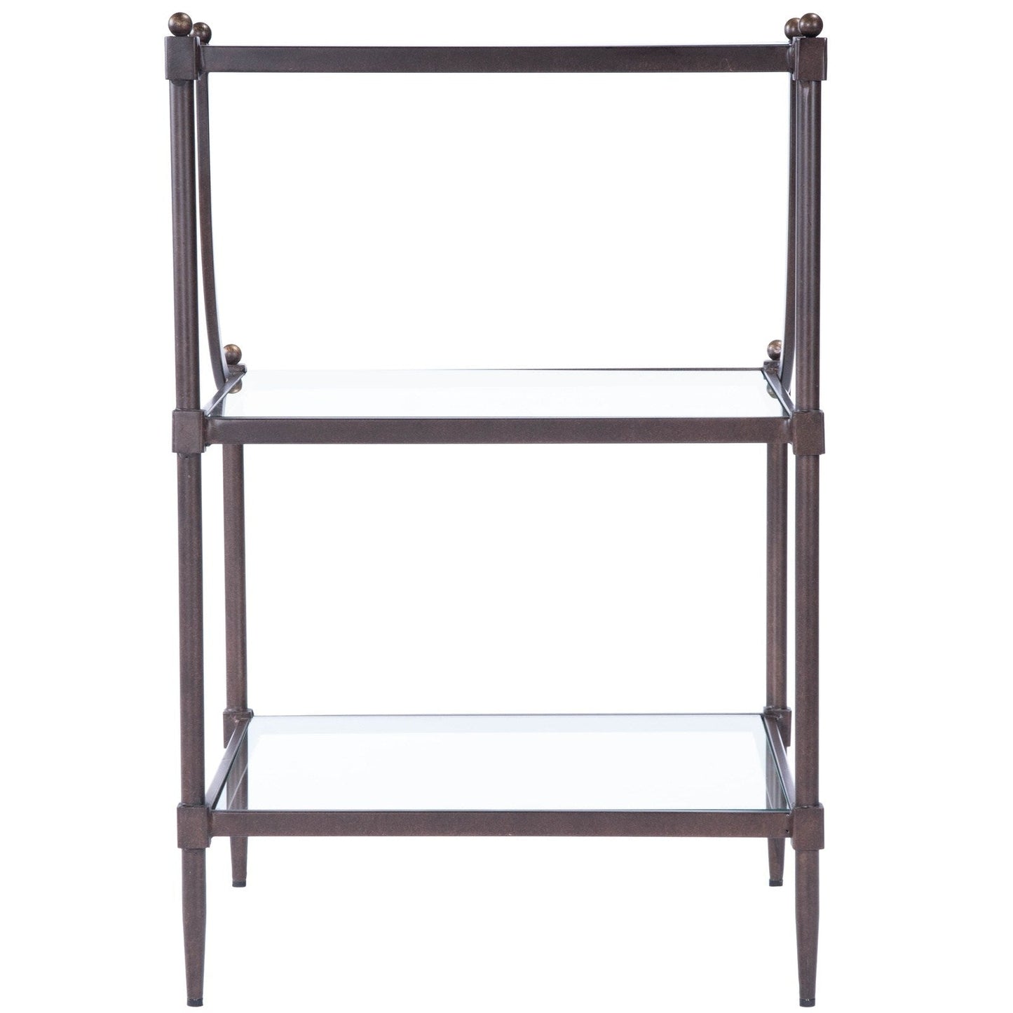 Butler Specialty Company Peninsula Metal & Glass Side Table, Bronze -  7015030