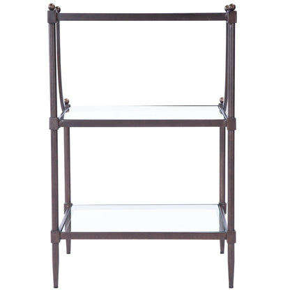 Butler Specialty Company Peninsula Metal & Glass Side Table, Bronze -  7015030