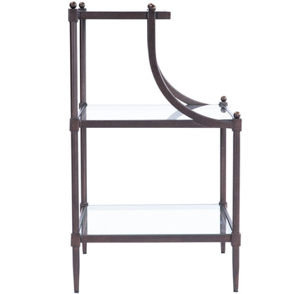 Butler Specialty Company Peninsula Metal & Glass Side Table, Bronze -  7015030