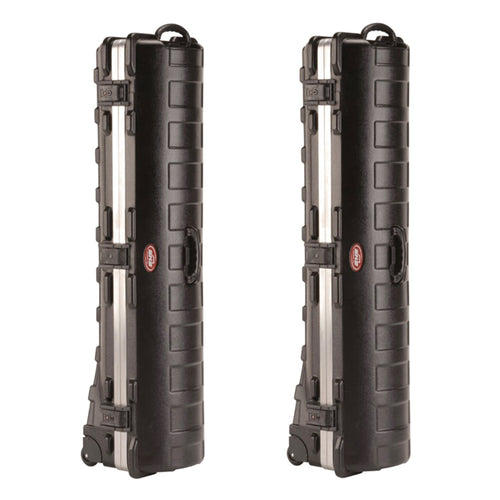 SKB Cases ATA Standard Hard Plastic Wheeled Golf Bag Travel Case, Black - 112999