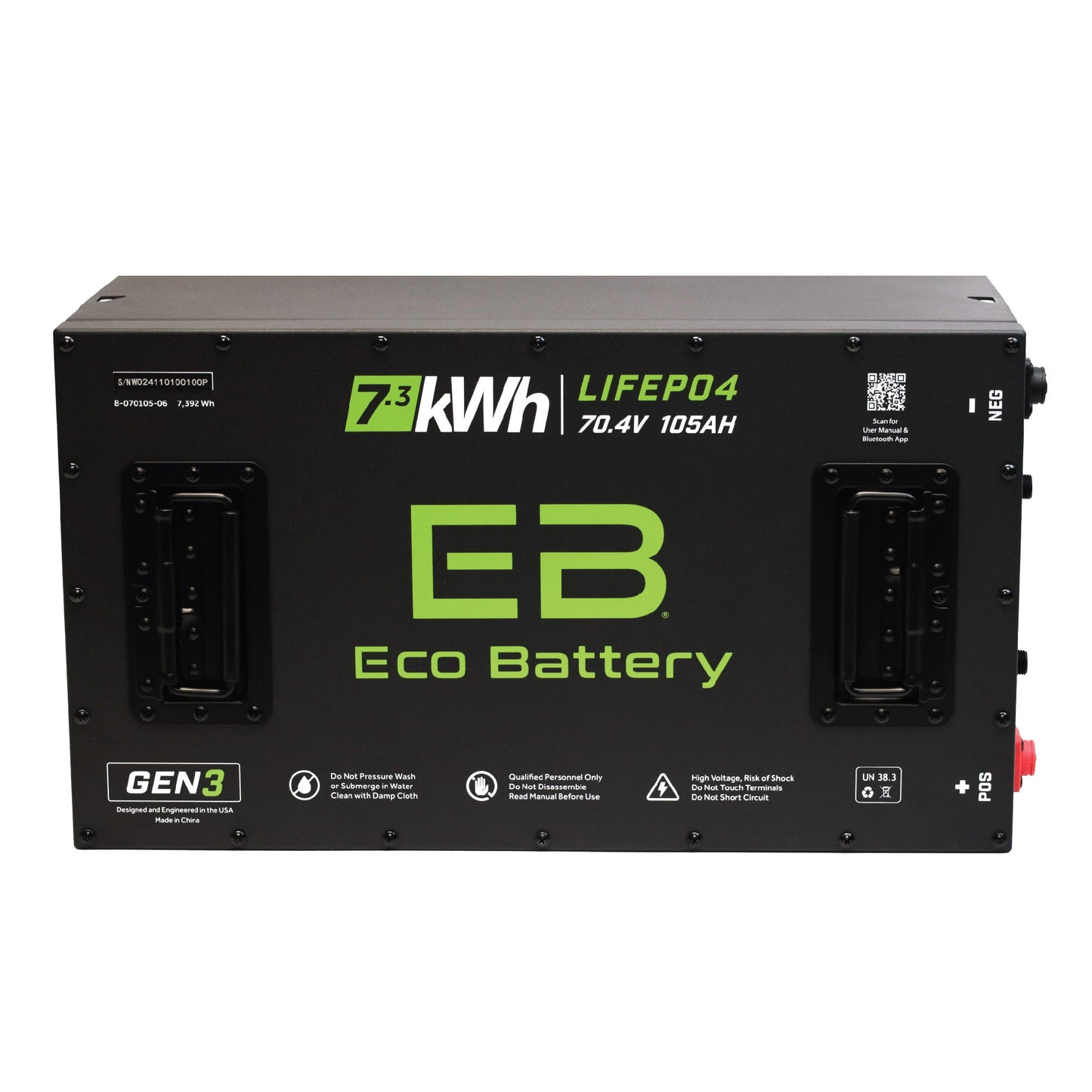 Eco Battery 70V 105AH Battery Bundle / Advanced EV Advent / 2022-24 - B-3354