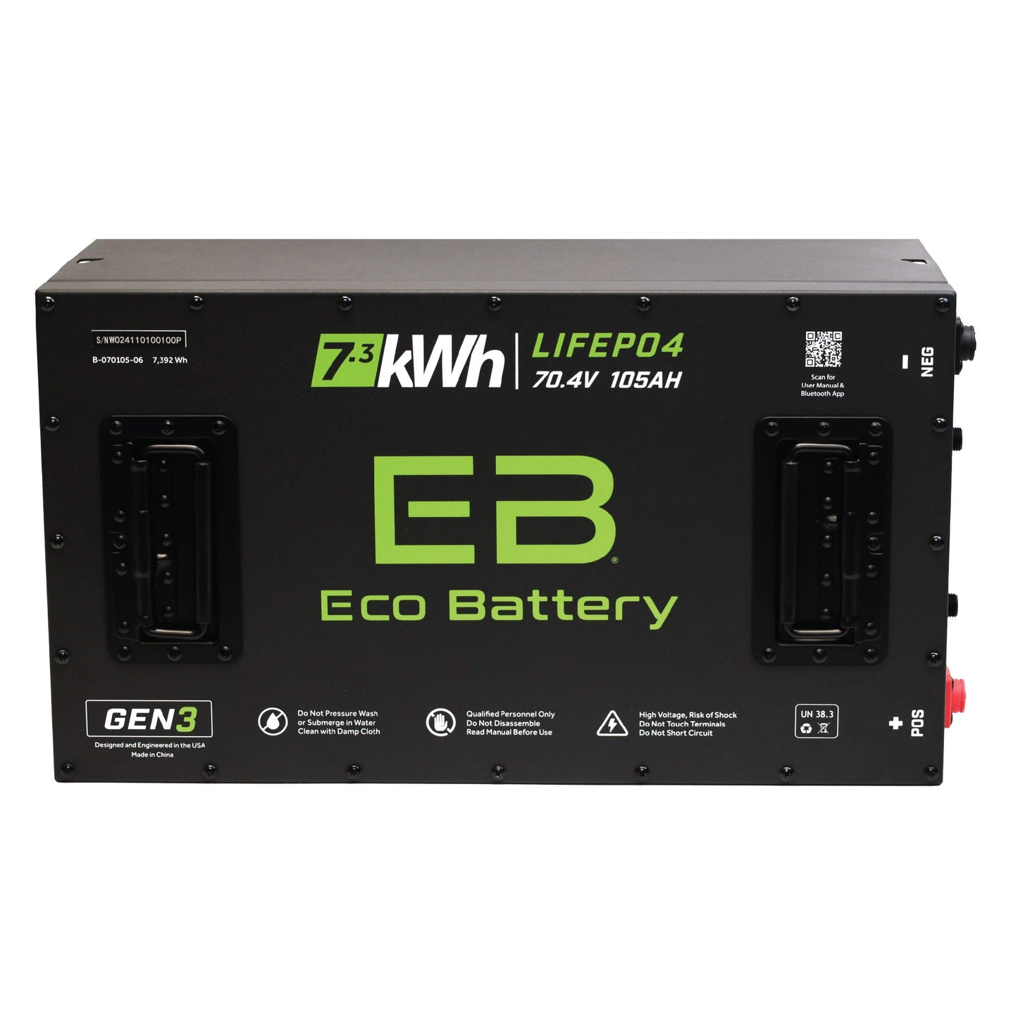 Eco Battery 70V 105AH Battery Bundle / ICON EV / 2021-23 (ICON MCU) - B-3374