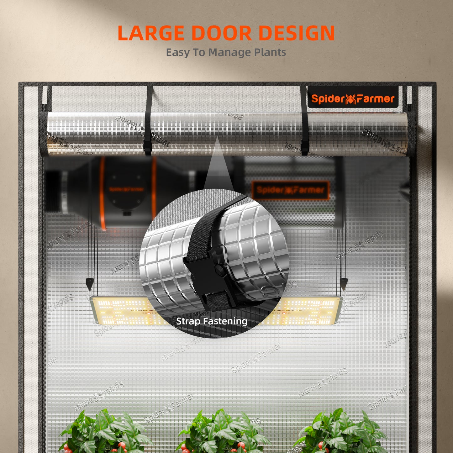 Smart Hydroponic DWC Grow Tent Kit – 4-Bucket System with New SF2000 200W LED, 4” Inline Fan, 2 Clip Fans, GGS Power Strip, WiFi-Integrated Controls for Automated Lighting, Ventilation &amp; Circulation, and Environmental Sensors