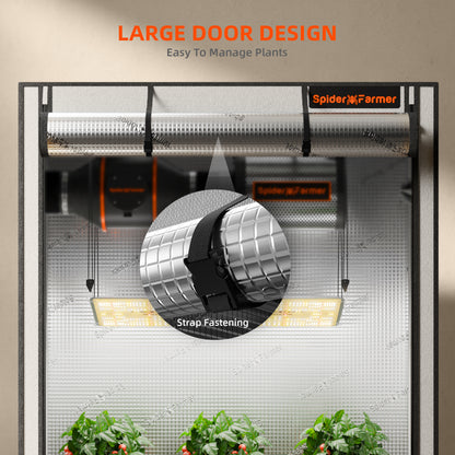 Smart Hydroponic DWC Grow Tent Kit – 4-Bucket System with New SF2000 200W LED, 4” Inline Fan, 2 Clip Fans, GGS Power Strip, WiFi-Integrated Controls for Automated Lighting, Ventilation &amp; Circulation, and Environmental Sensors