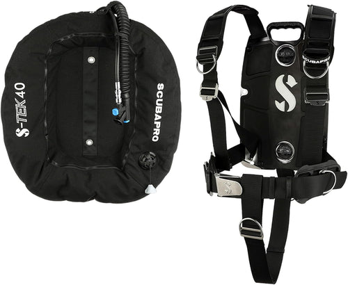 ScubaPro S-TEK Pro Back Plate / Wing Harness System - BCD402 30LB