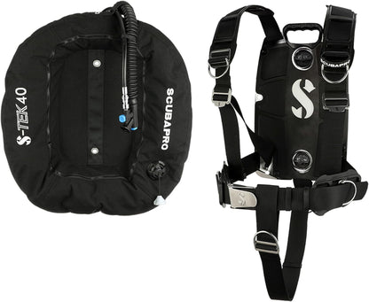 ScubaPro S-TEK Pro Back Plate / Wing Harness System - BCD402 30LB