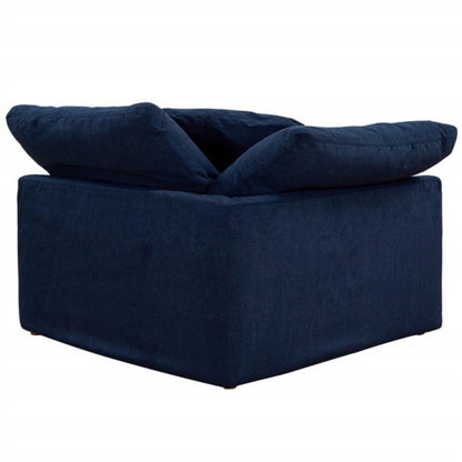Sunset Trading Cloud Puff 4 Piece 132" Wide Slipcovered Modular Sectional Sofa with Ottoman - SU-1458-49-1C-2A-1O