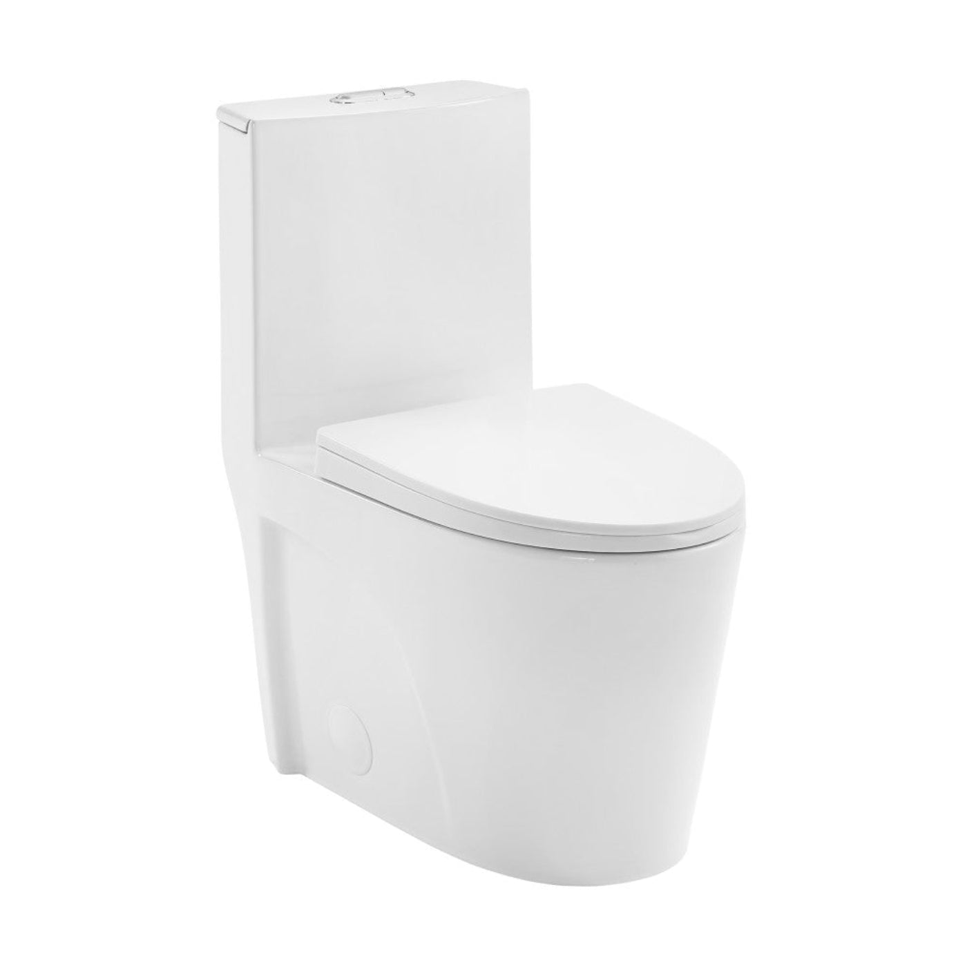 Swiss Madison St. Tropez One-Piece 14" Rough-in 1.1/1.6 GPF Dual Top Flush Elongated Toilet in Glossy White - SM-1T251