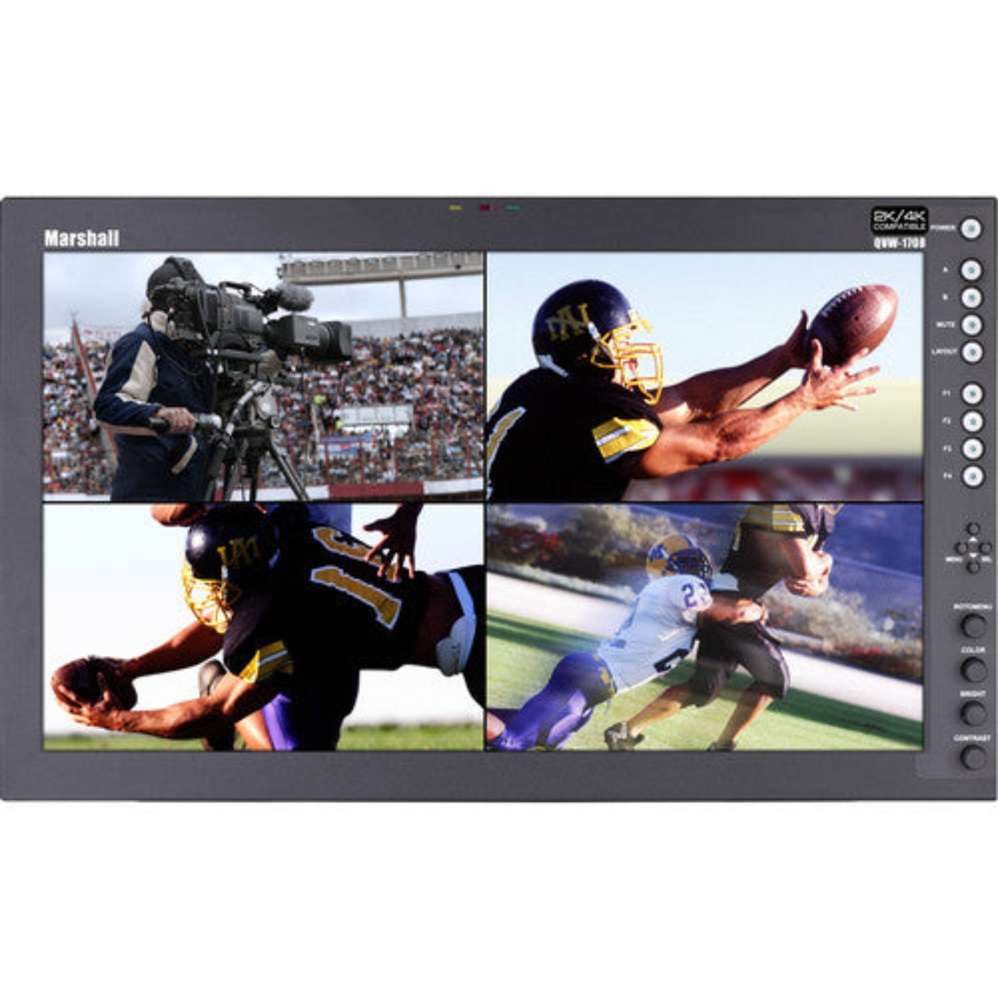Marshall  Quad View 17 inch native resolution. Quad HDMI (IMD) - QVW-1708-HDI