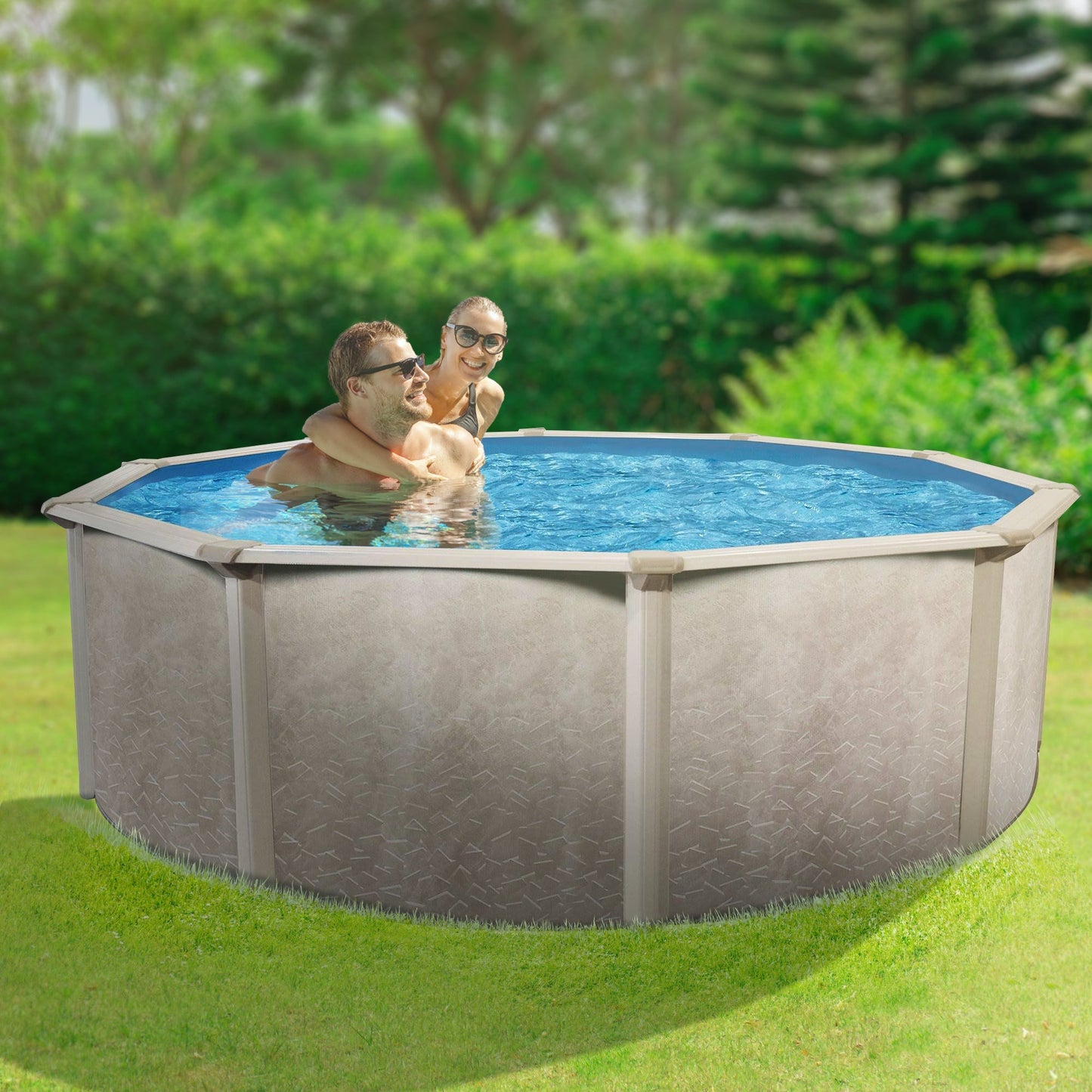 Aquarian Phoenix 24' x 52" Round Frame Above Ground Swimming Pool without Liner - 74473