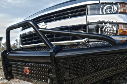 Fab Fours CH20-S4962-1 Chevy Silverado 2500/3500 2020-2023 Black Steel Front Bumper Pre-Runner Guard Sensor