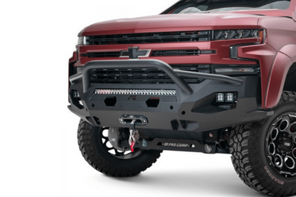 Fab Fours CS19-X4052-1 Chevy Silverado 1500 2019-2022 Matrix Front Bumper Winch Ready Pre-Runner Guard