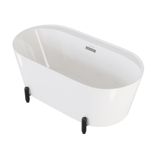 Swiss Madison Monaco 59" Freestanding Bathtub with Matte Black Stand - SM-FB1002MB