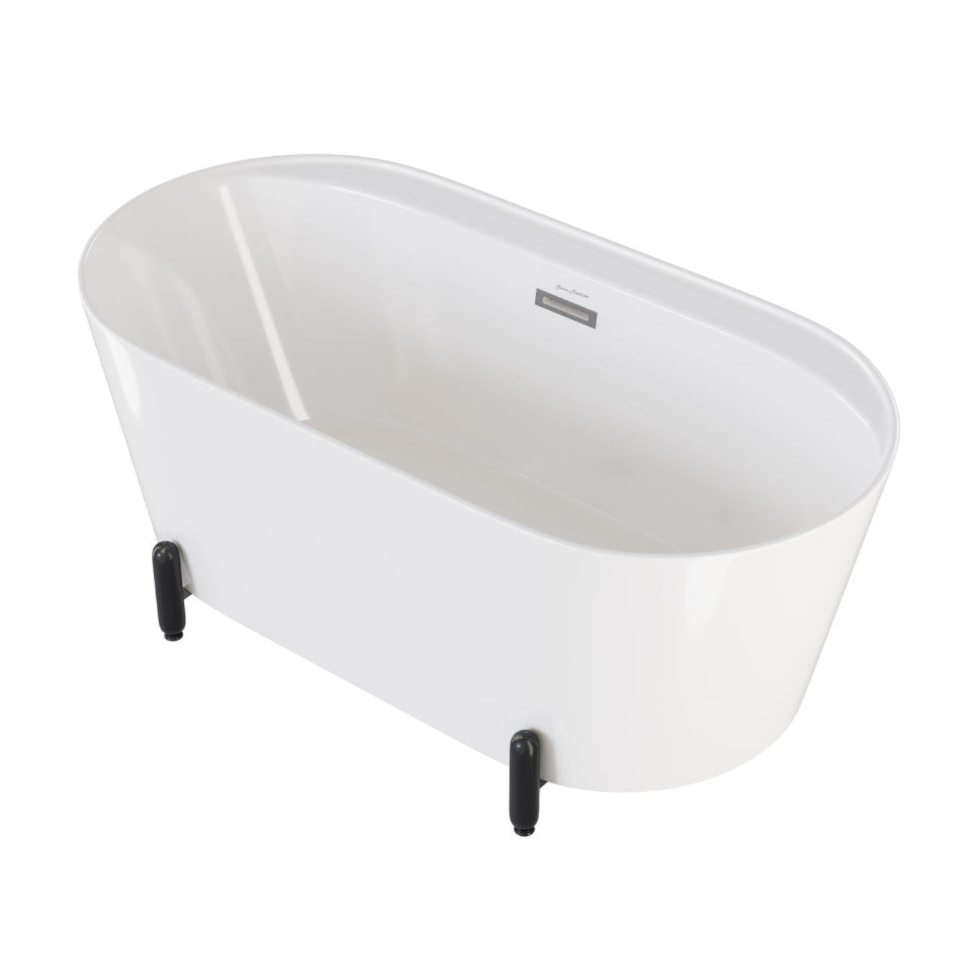 Swiss Madison Monaco 59" Freestanding Bathtub with Matte Black Stand - SM-FB1002MB