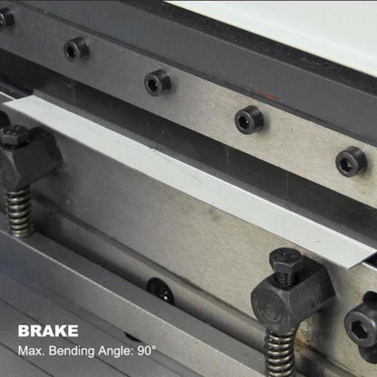 KAKA Industrial Sheet Metal Brake, 30 inch Shear and Slip Roll Combo 3-in-1 | 20-Gauge Capacity Heavy Duty Bending Machine with Back Gauge and Segment Fingers for Metal Fabrication - 171003