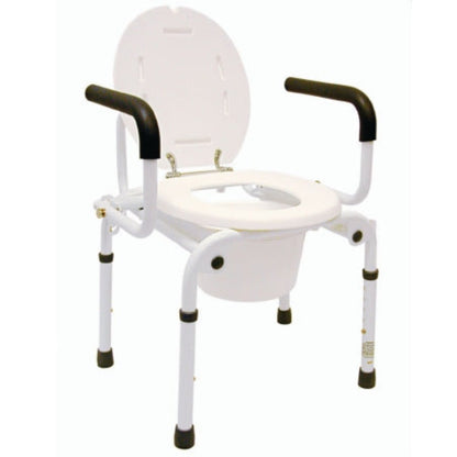 Patterson Medical Supply - Commode Chair Steel Frame 16-1/2 Inch Seat Width - 081499334