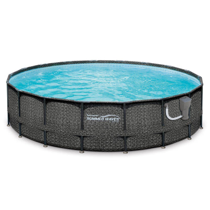 Summer Waves Elite 20ftx48in Above Ground Frame Swimming Pool Set w/ Pump  - 242947