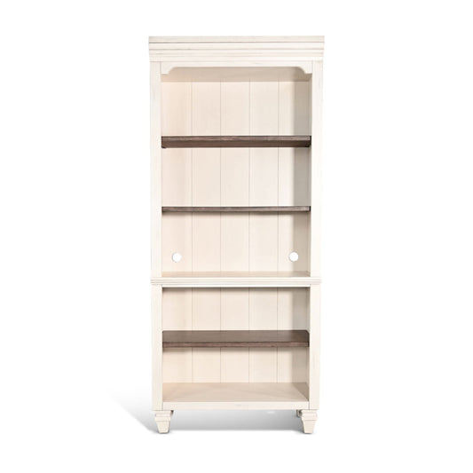 Sunny Designs Pasadena - Bookcase Open - Buckskin / Marble White - 2846MB-BO