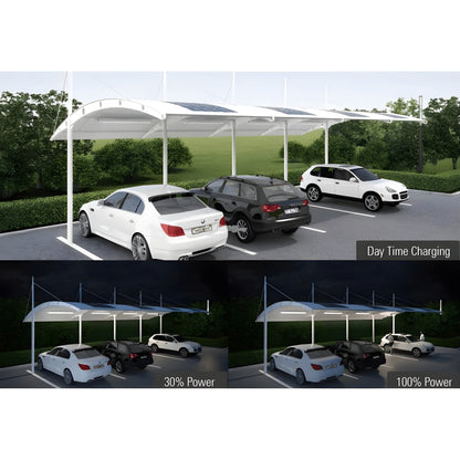 AVS Energy Solar Carport/Portable Light 24 Watt 3000 Lumens 5000K  - AVS-SCL24W