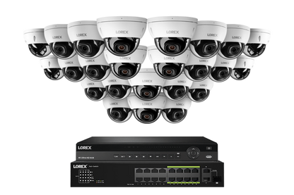 Lorex Elite Series 4K 32 Camera Capable 6TB Wired NVR System with 4MP (2K) A4 IP Dome Cameras - N2K6-3224BD-A4