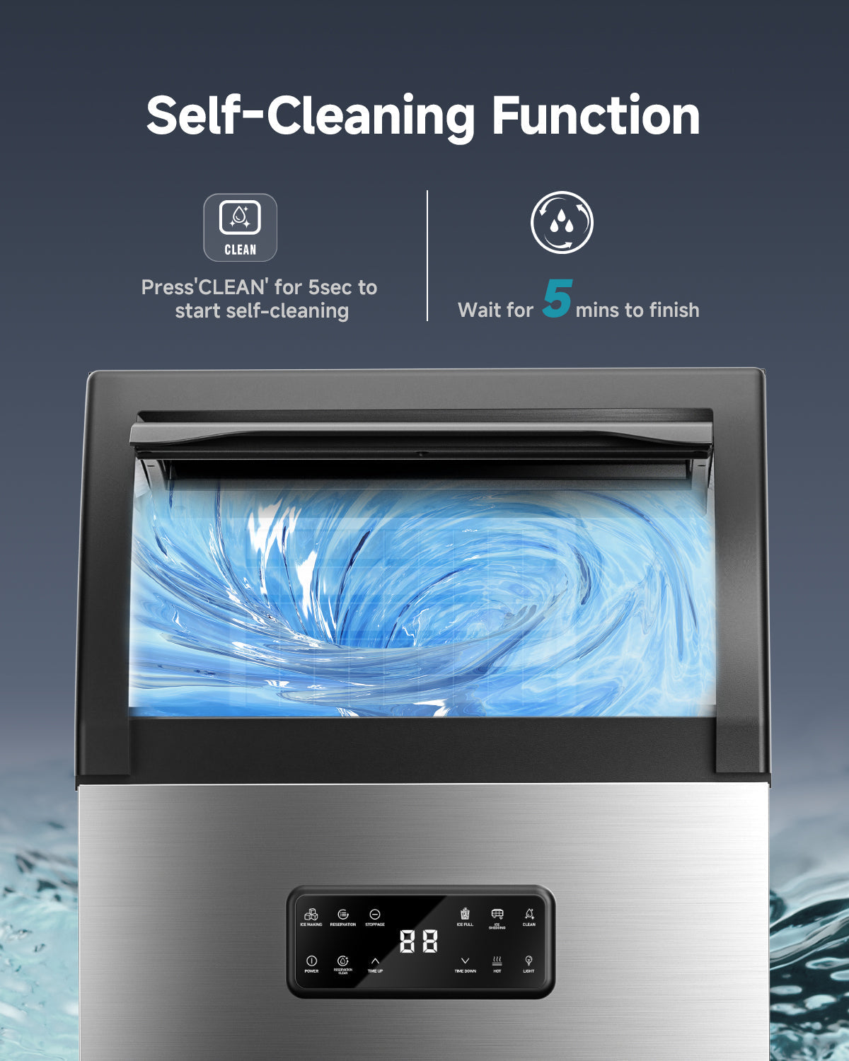 Euhomy Lucid M3 Cube Commercial Ice Maker