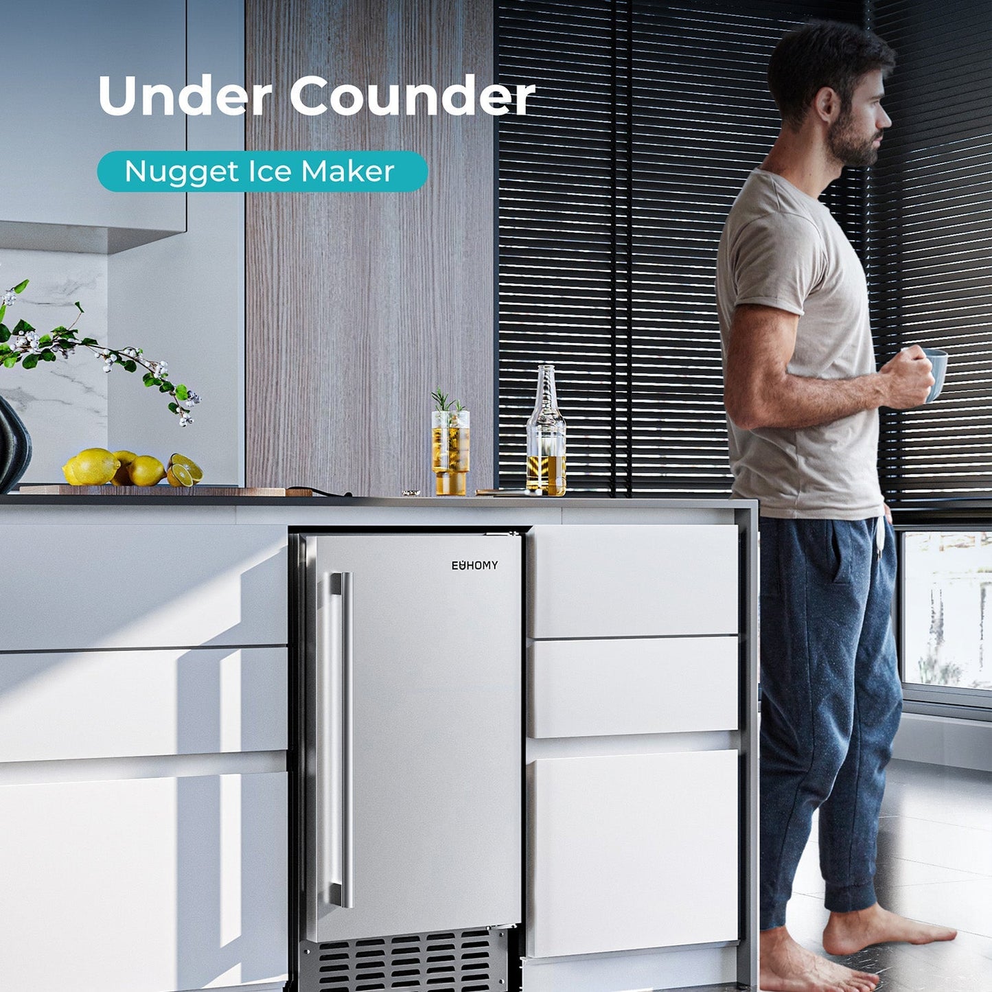 Euhomy Lyra S1 Nugget Commercial Ice Maker