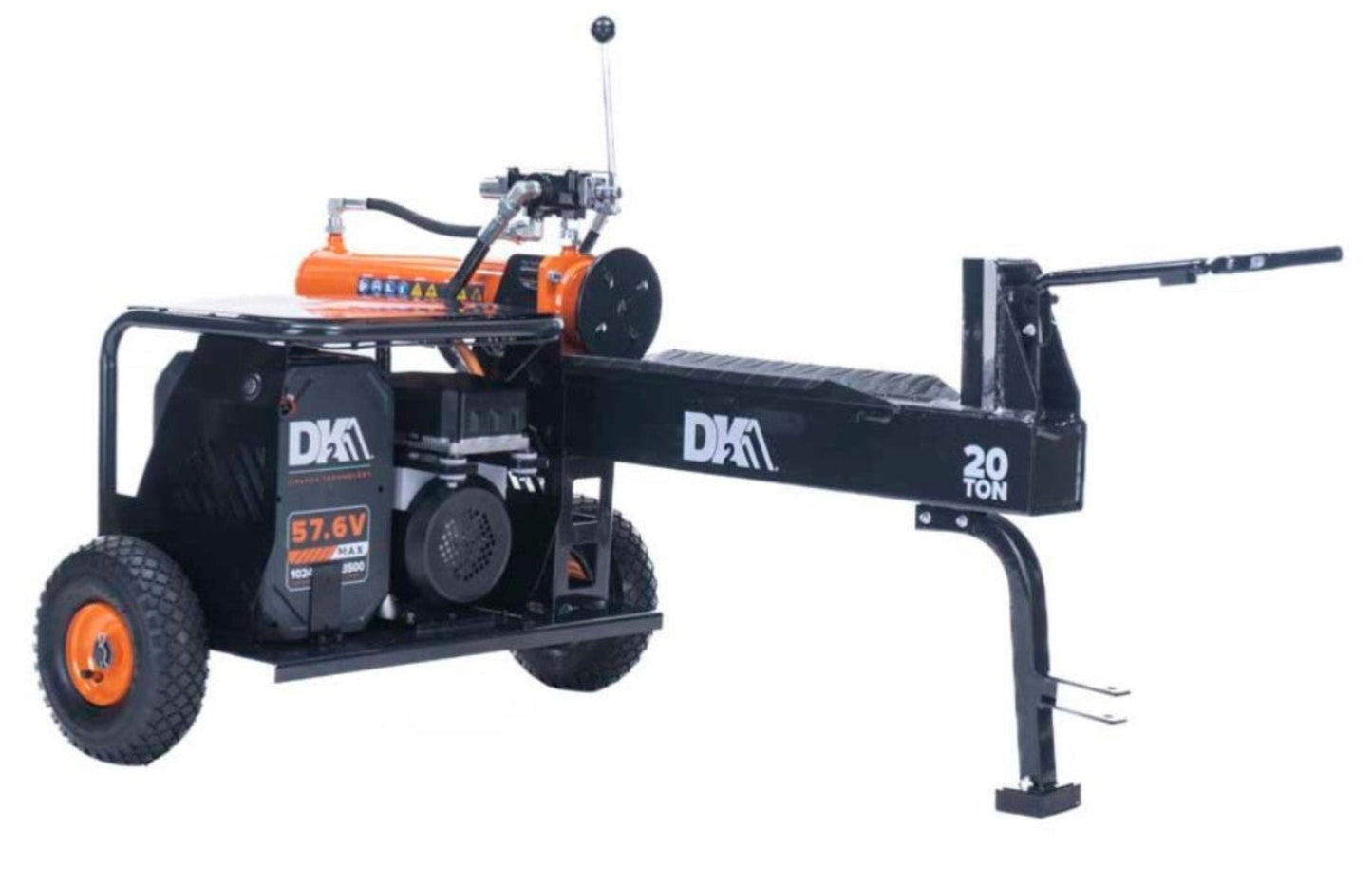 DK2 OPS220EV-K Log Splitter Kit with Battery and Charger 20 Ton 57.6V Li-ion Powered Hydr - OPS220EV-Kaulic New