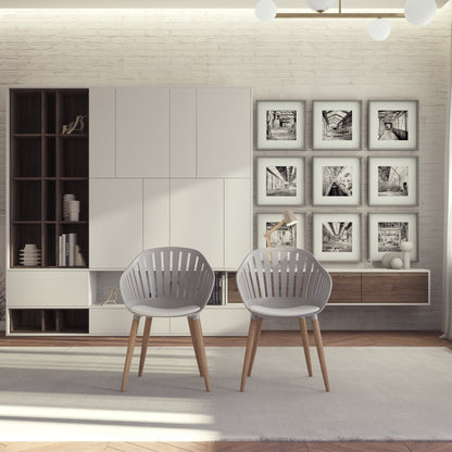 Midtown Concept Cannes White Eucalyptus Indoor Dining Chair - 4PC - SC CANNES GR_WH PAR Price