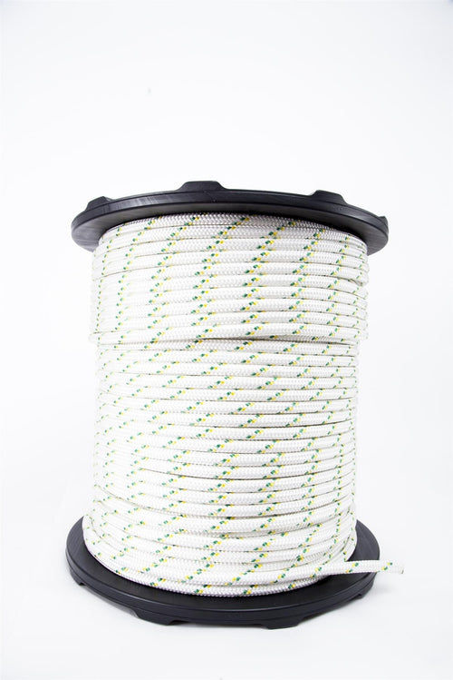 Portable Winch PCA-1218M2ESC Double Braided 1/2" x 984' Polyester Rope with Spices and Thimbles - PW,PCA-1218M2ESC