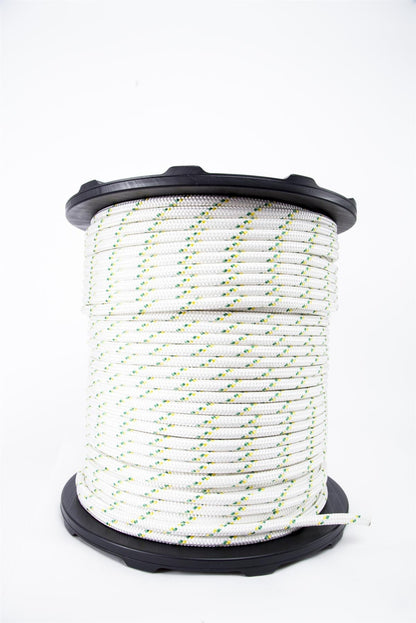 Portable Winch PCA-1218M2ESC Double Braided 1/2" x 984' Polyester Rope with Spices and Thimbles - PW,PCA-1218M2ESC