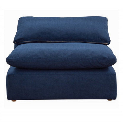 Sunset Trading Cloud Puff 4 Piece 132" Wide Slipcovered Modular Sectional Sofa with Ottoman - SU-1458-49-1C-2A-1O