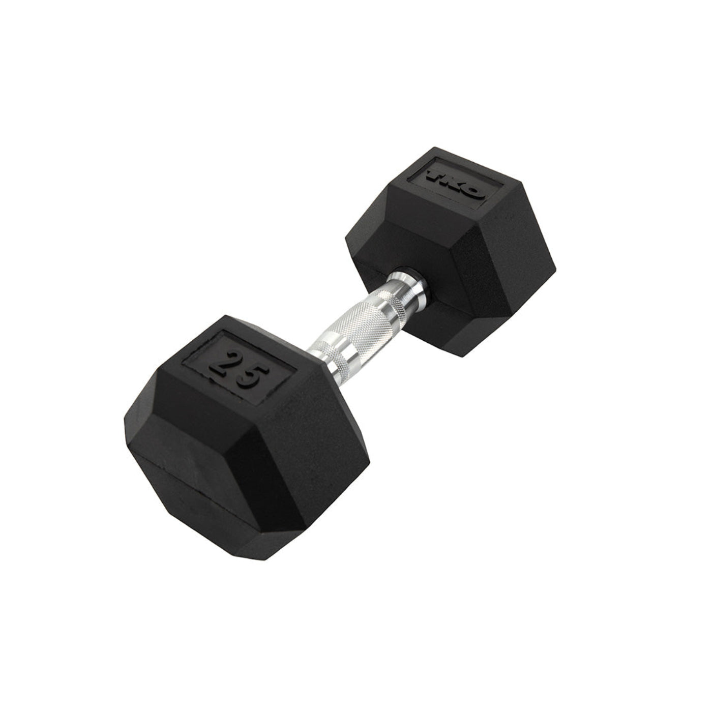 TKO Rubber Hex Dumbbells With Contoured Handle - 804RX-A10