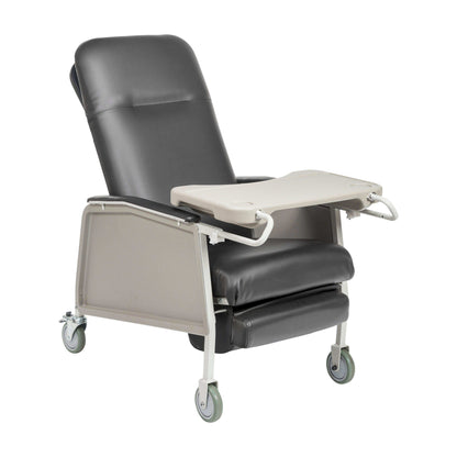 Drive Medical 3 Position Heavy Duty Bariatric Geri Chair Recliner in Charcoal - DM-D574EWCHAR