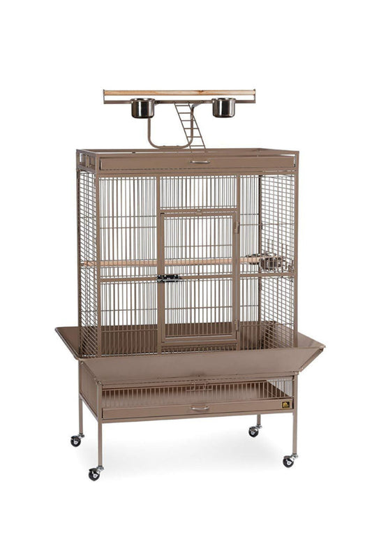 Prevue Pet Select Wrought Iron Play Top Parrot Cage - 3154BLK