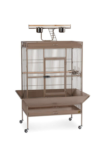 Prevue Pet Select Wrought Iron Play Top Parrot Cage - 3154BLK