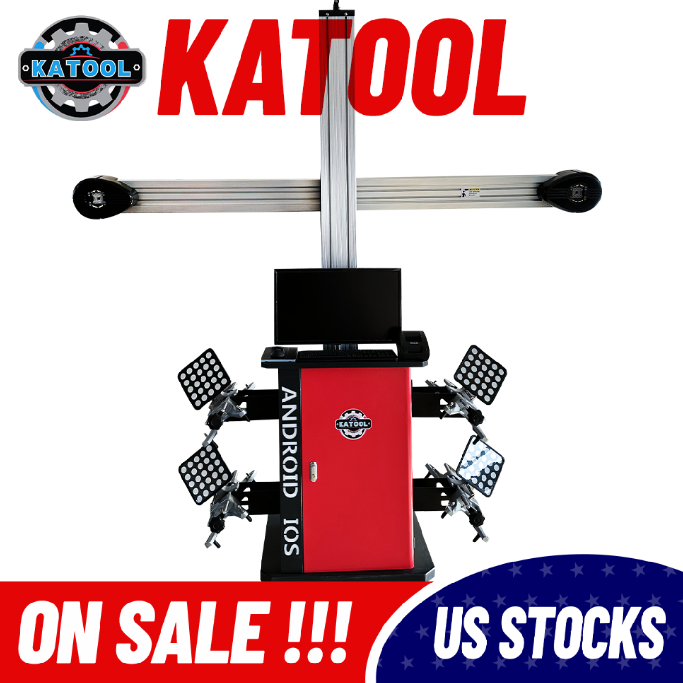 Katool Wheel Alignment Machine Full-Automatic Works on 2 Post & Scissor Lift - AV9 Pro