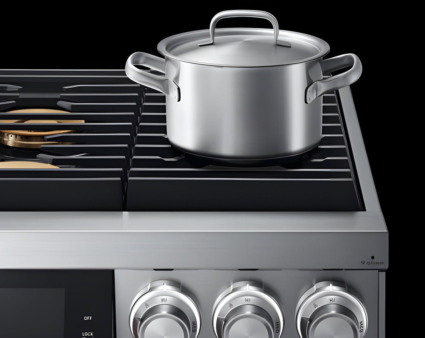DACOR 36" Pro Gas Range, Silver Stainless Steel, Natural Gas - DOP36M96GLS-KT